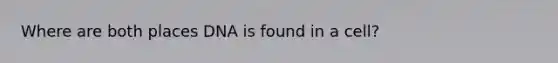 Where are both places DNA is found in a cell?