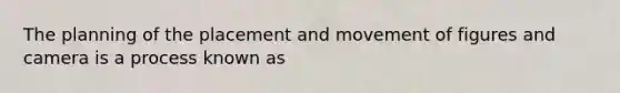 The planning of the placement and movement of figures and camera is a process known as