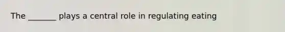 The _______ plays a central role in regulating eating