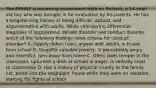 The PMHNP is reviewing assessment data on Richard, a 14-year-old boy who was brought in for evaluation by his parents. He has a longstanding history of being difficult, defiant, and argumentative with adults. While considering differential diagnosis of oppositional defiant disorder and conduct disorder, which of the following findings meet criteria for conduct disorder? A. Openly defies rules, argues with adults, is truant from school B. Shoplifts valuable jewelry, is persistently angry and resentful, runs away from home C. Often loses temper in the classroom, upturned a desk at school in anger, is verbally cruel to classmates D. Has a history of physical cruelty to the family cat, broke into the neighbors' house while they were on vacation, starting fist fights at school