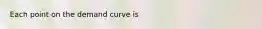 Each point on the demand curve is