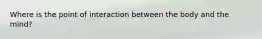 Where is the point of interaction between the body and the mind?