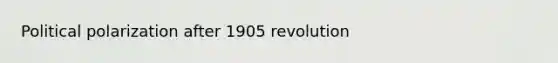 Political polarization after 1905 revolution