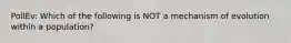 PollEv: Which of the following is NOT a mechanism of evolution within a population?
