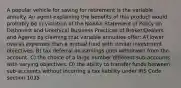 A popular vehicle for saving for retirement is the variable annuity. An agent explaining the benefits of this product would probably be in violation of the NASAA Statement of Policy on Dishonest and Unethical Business Practices of Broker/Dealers and Agents by claiming that variable annuities offer: A) lower overall expenses than a mutual fund with similar investment objectives. B) tax deferral on earnings until withdrawn from the account. C) the choice of a large number different sub-accounts with varying objectives. D) the ability to transfer funds between sub-accounts without incurring a tax liability under IRS Code section 1035.