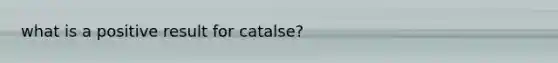 what is a positive result for catalse?