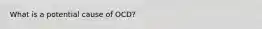 What is a potential cause of OCD?