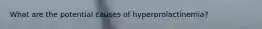 What are the potential causes of hyperprolactinemia?