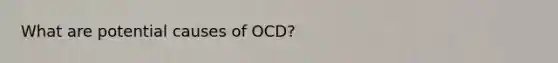 What are potential causes of OCD?