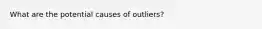 What are the potential causes of outliers?