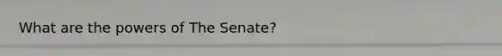 What are the powers of The Senate?