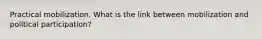 Practical mobilization. What is the link between mobilization and political participation?