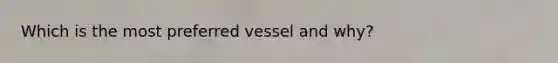 Which is the most preferred vessel and why?