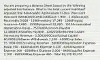 You are preparing a Balance Sheet based on the following adjusted trial balance. What is the total current liabilities? Adjusted Trial BalanceABC Agribusiness31-Dec-19Account #Account NameDebitCredit1000Cash 7,900 - 1100Accounts Receivable 3,600 - 1200Inventory 17,340 - 1300Prepaid Insurance 4,600 - 1500Equipment 52,000 - 1510Accumulated depreciation-Equip - 7502000Accounts Payable - 12,4002010Salaries Payable - 4202020Unearned Custom Harvesting Revenue - 5,5003000Contributed Capital - 60,0003100Owner Withdrawals 1,200 - 4000Crop Sales - 15,7004100Consulting Revenue - 6006000Depreciation Expense-Equip 750 - 6100Salaries Expense 3,220 - 6200Insurance Expense 200 - 6300Rent Expense 2,000 - 6400Supplies Expense 2,100 - 6500Utilities Expense 460 - Total 95,370 95,370