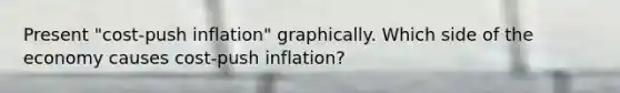 Present "cost-push inflation" graphically. Which side of the economy causes cost-push inflation?