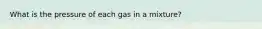 What is the pressure of each gas in a mixture?