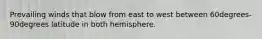 Prevailing winds that blow from east to west between 60degrees-90degrees latitude in both hemisphere.