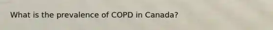 What is the prevalence of COPD in Canada?