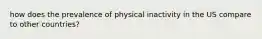 how does the prevalence of physical inactivity in the US compare to other countries?