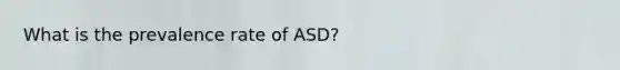 What is the prevalence rate of ASD?