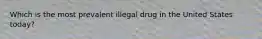 Which is the most prevalent illegal drug in the United States today?