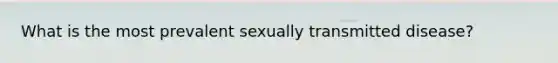 What is the most prevalent sexually transmitted disease?