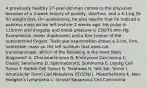 A previously healthy 27-year-old man comes to the physician because of a 3-week history of anxiety, diarrhea, and a 4.1-kg (9-lb) weight loss. On questioning, he also reports that he noticed a painless mass on his left testicle 2 weeks ago. His pulse is 110/min and irregular and blood pressure is 150/70 mm Hg. Examination shows diaphoresis and a fine tremor of the outstretched fingers. Testicular examination shows a 3-cm, firm, nontender mass on the left scrotum that does not transilluminate. Which of the following is the most likely diagnosis? A. Choriocarcinoma B. Embryonal Carcinoma C. Classic Seminoma D. Spermatocytic Seminoma E. Leydig Cell Tumor F. Sertoli Cell Tumor G. Teratoma H. Yolk Sac Tumor I. Intratubular Germ Cell Neoplasia (ITGCN) J. Mesothelioma K. Non-Hodgkin's lymphoma L. Scrotal Squamous Cell Carcinoma