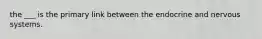 the ___ is the primary link between the endocrine and nervous systems.