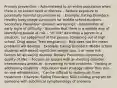 Primary prevention: - Administered to an entire population when there is no known need or distress. - Reduce exposure to potentially harmful circumstances. - Example: Eating Disorders: Healthy body image curriculum for middle school students Secondary Prevention (prevent worsening): - Intervention at early signs of difficulty - Assumes that there is a reliable way of identifying people at risk. - "At risk" describes a person in a situation, not judgement of the person. (Dropping out of high school, Drug abuse, Teen pregnancy) - Risk does not the mean problems will develop - Example: Eating Disorders: Middle school students with recent significant weight loss, 3 or more risk factors for an eating disorder Tertiary Prevention (Improving quality of life): - Focuses on groups with an existing disorder - Interventions aimed at - preventing further problems - limiting or addressing disability - Population level strategy rather than one-on-one rehabilitation. - Can be difficult to distinguish from treatment - Example: Eating Disorders: Skill building program for someone with subclinical symptomology of anorexia