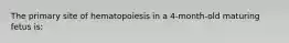 The primary site of hematopoiesis in a 4-month-old maturing fetus is: