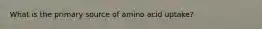 What is the primary source of amino acid uptake?