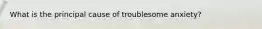 What is the principal cause of troublesome anxiety?