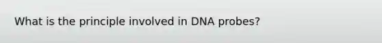 What is the principle involved in DNA probes?