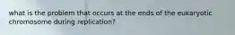 what is the problem that occurs at the ends of the eukaryotic chromosome during replication?