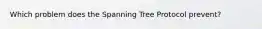 Which problem does the Spanning Tree Protocol prevent?