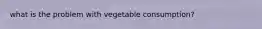 what is the problem with vegetable consumption?
