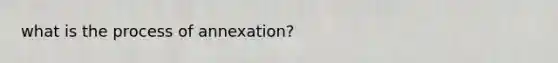 what is the process of annexation?