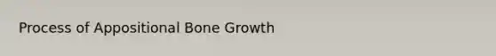 Process of Appositional Bone Growth