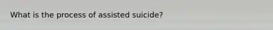 What is the process of assisted suicide?