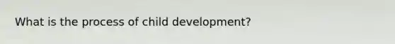What is the process of child development?