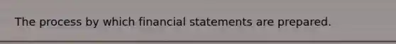 The process by which financial statements are prepared.