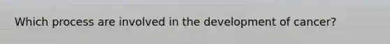 Which process are involved in the development of cancer?