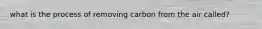 what is the process of removing carbon from the air called?