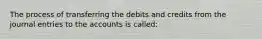 The process of transferring the debits and credits from the journal entries to the accounts is called: