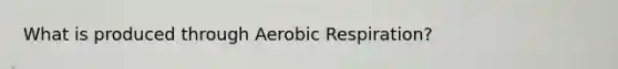 What is produced through Aerobic Respiration?