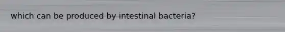 which can be produced by intestinal bacteria?