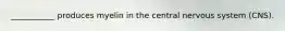 ___________ produces myelin in the central nervous system (CNS).