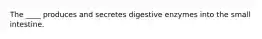 The ____ produces and secretes digestive enzymes into the small intestine.