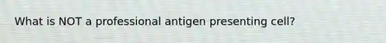 What is NOT a professional antigen presenting cell?