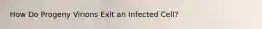 How Do Progeny Virions Exit an Infected Cell?